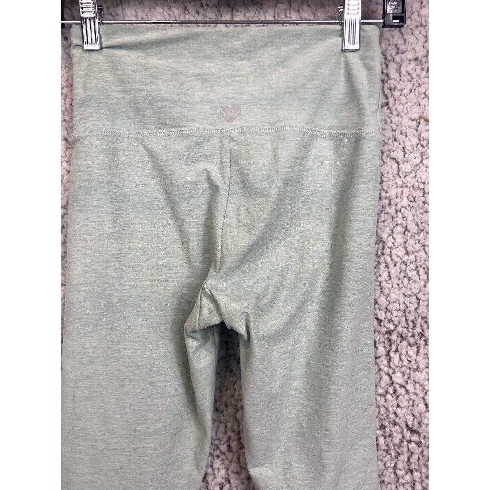 Light green leggings two tone top accent women's size Small - Picture 7 of 9